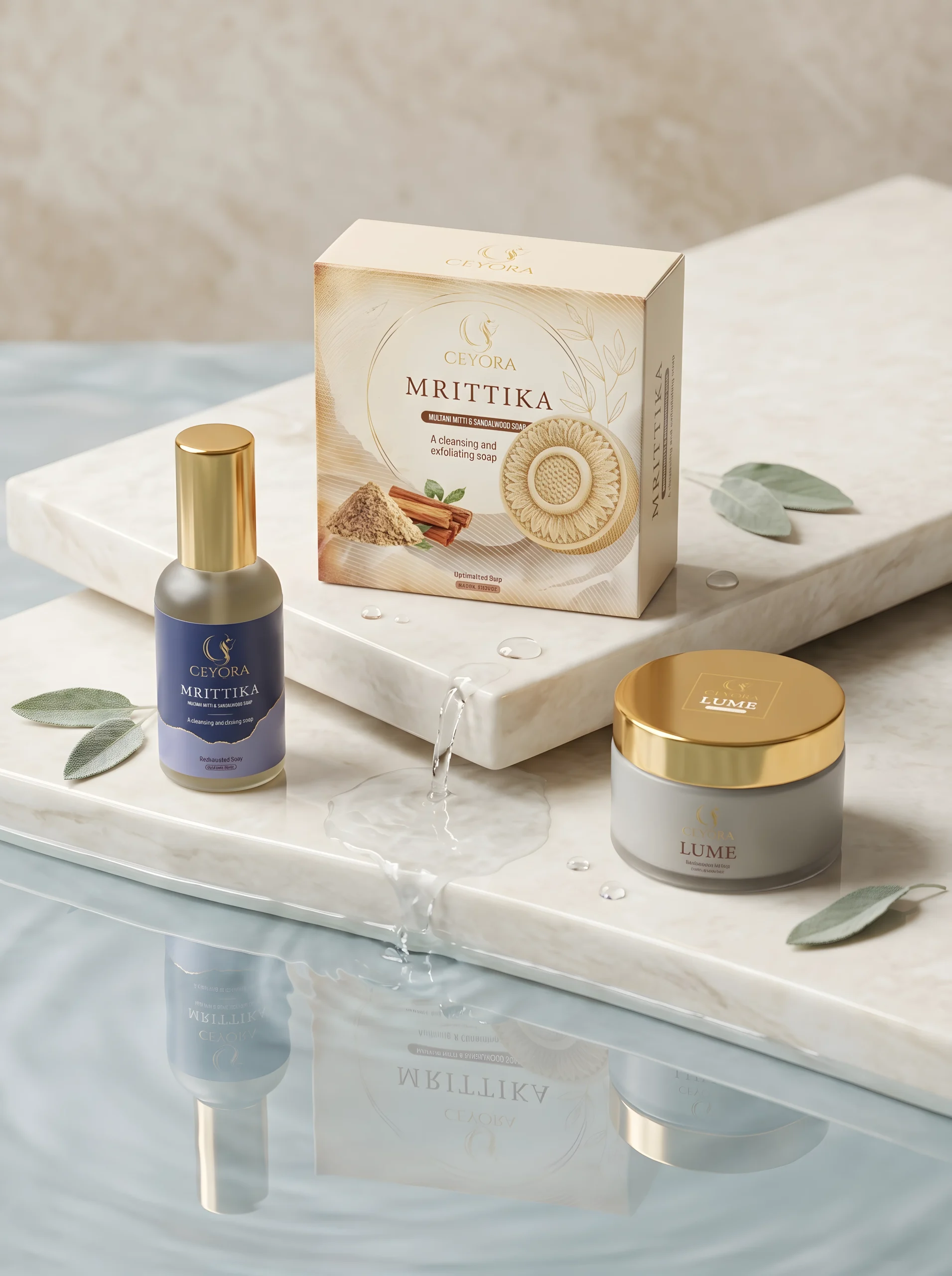 Ceyora bath collection, formulated locally in Sri Lanka