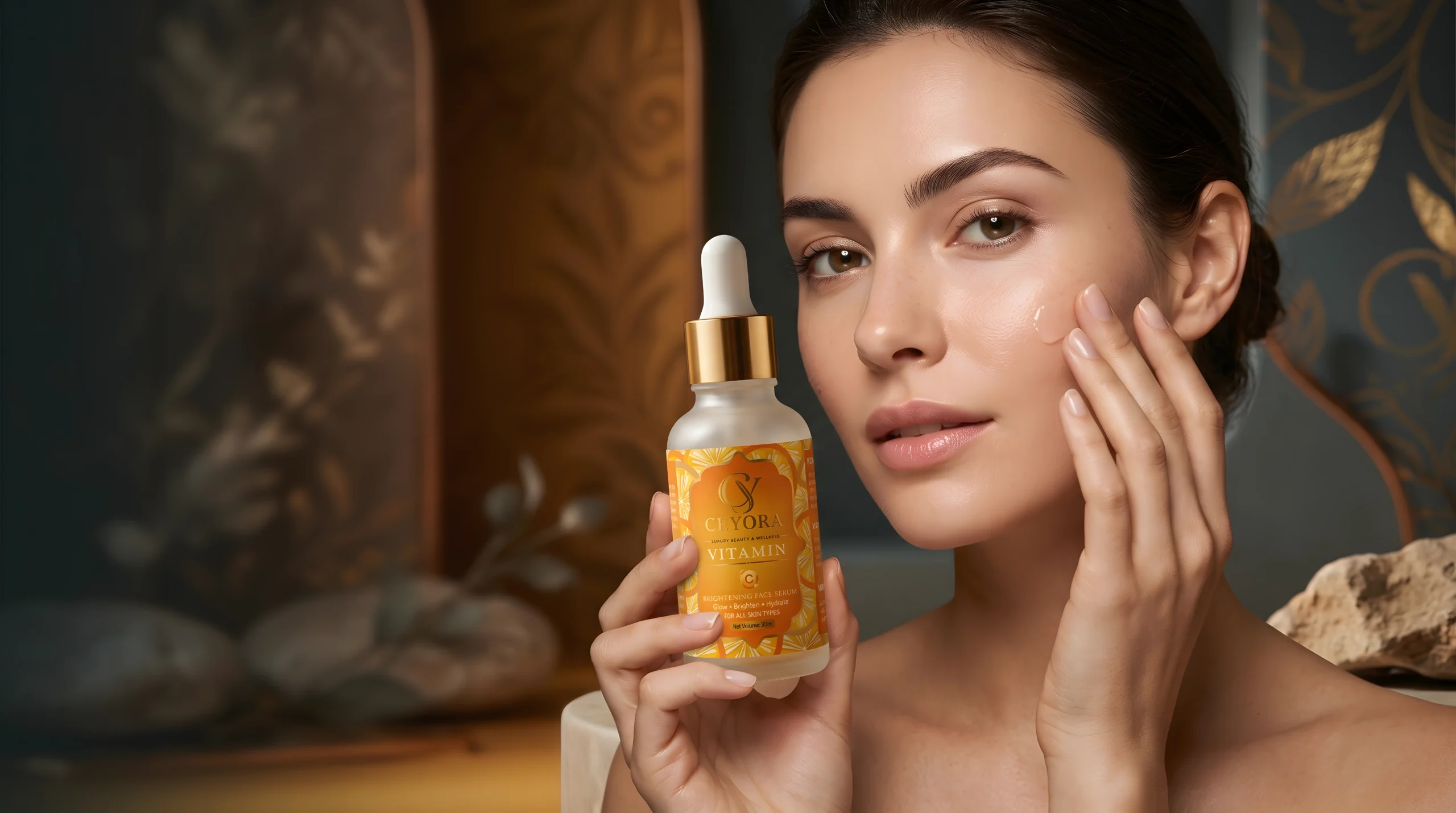 Ceyora Vitaminc C serum for brightening and evening skin tone
